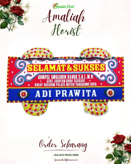 Papan Bunga Ucapan Selamat Gonda Baru